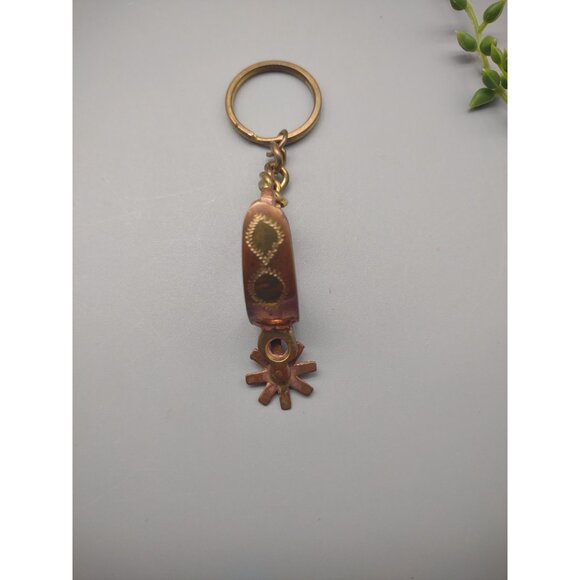 Vintage Lot of 3 Metal Western Cowboy Hat Lasso Boot Stirrup Spur Keychains - Picture 13 of 13